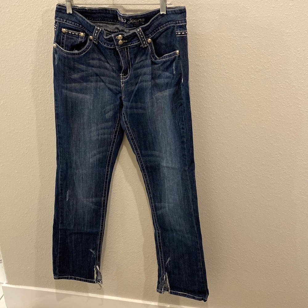 Women's Bling Suko western silver concho Jeans Size 12
